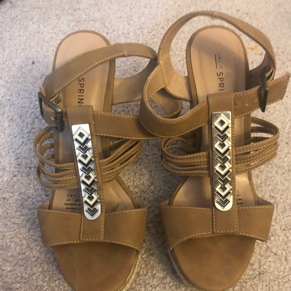 open toe wedges